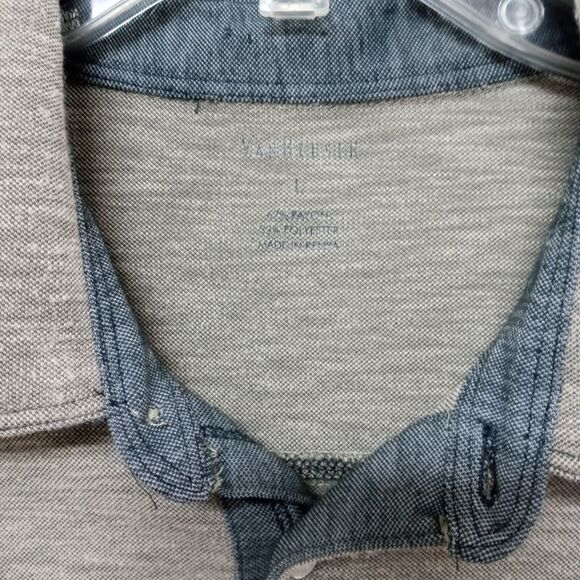 Van Heusen Mens Polo Shirt Large Heather Green Short Sleeve Casual Golf Top - Picture 9 of 11